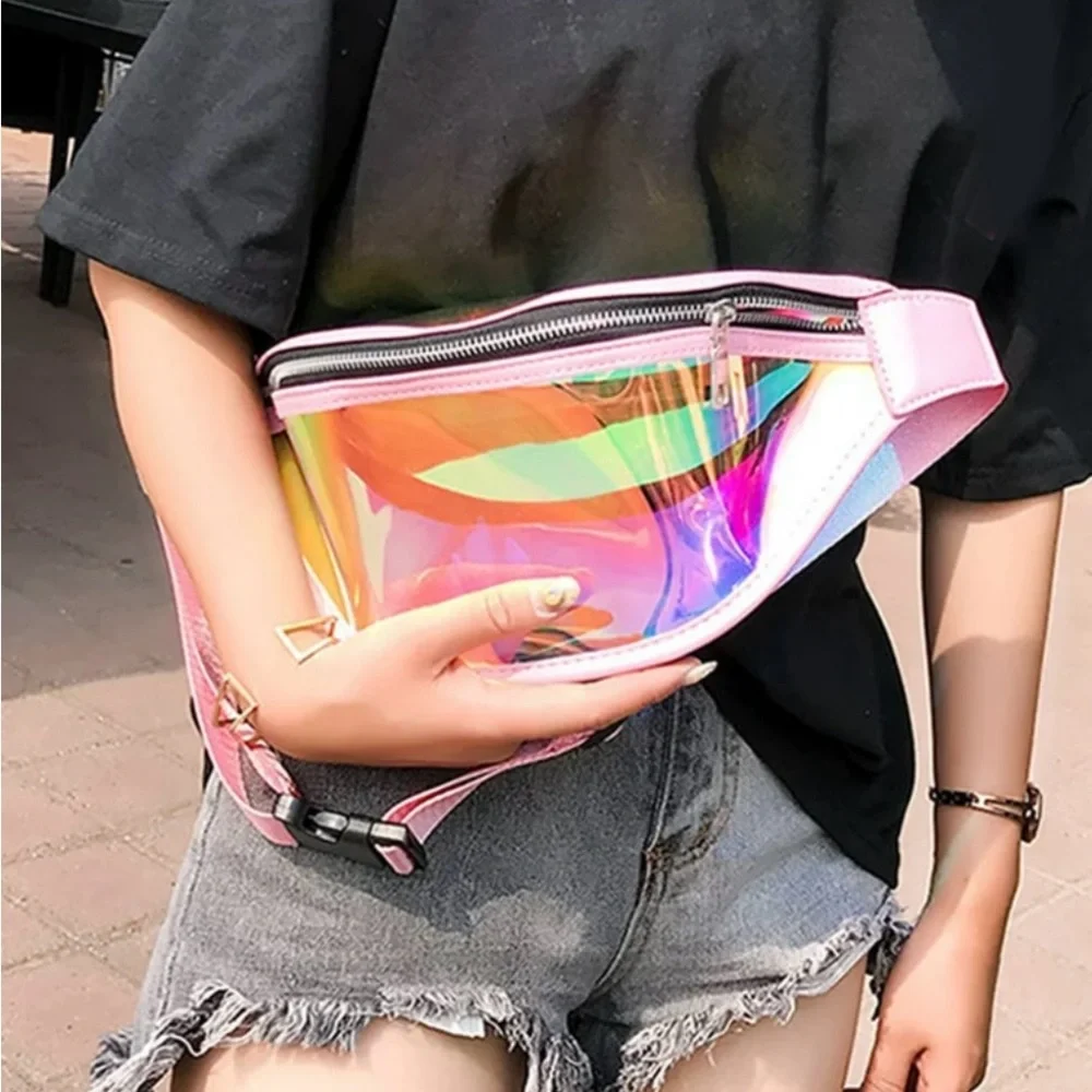 Crossbody‎ Bags Women Trendy Small Pink One Shoulder Colorful Waist Bag